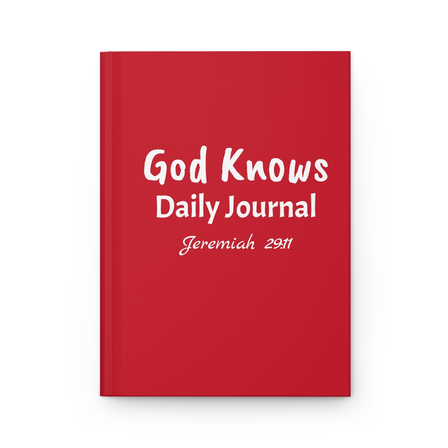 Daily Journal (Red & White) Hardcover Journal Matte