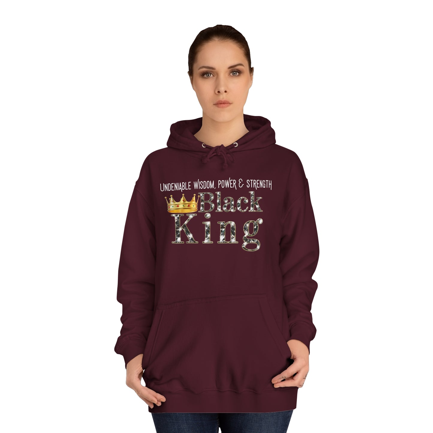 Black Royalty Unisex College Hoodie