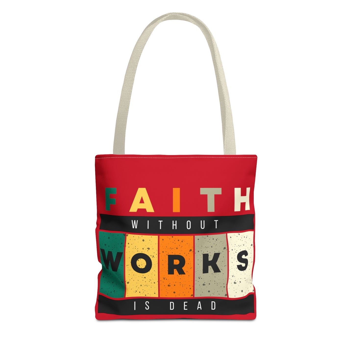 Faith Works Tote Bag (AOP)