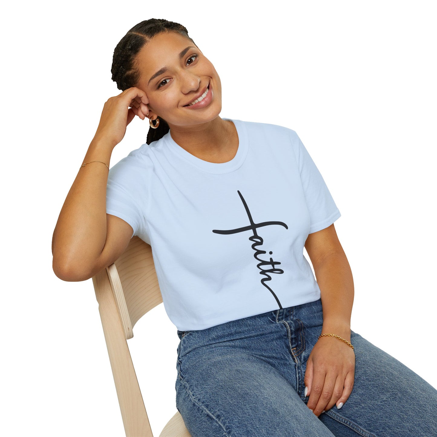 Faith Cross Unisex Softstyle T-Shirt