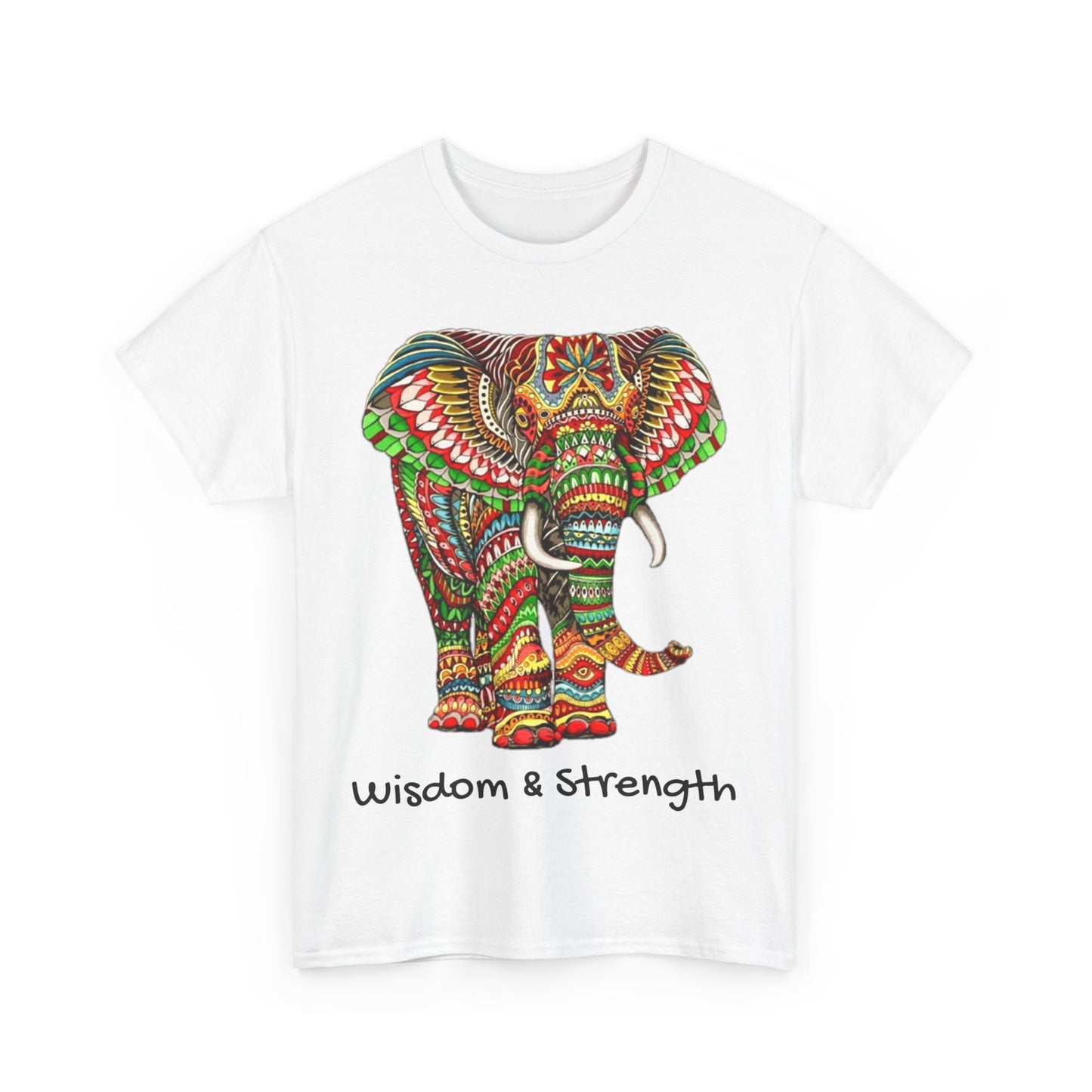 Colored Elephant Unisex Heavy Cotton Tee