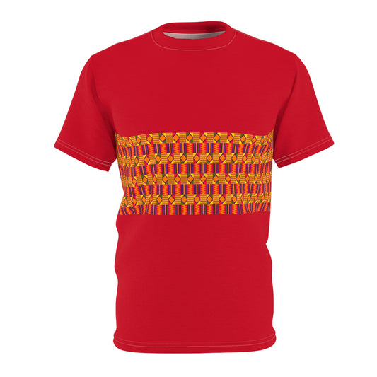 Kente print Unisex Cut & Sew Tee (AOP)