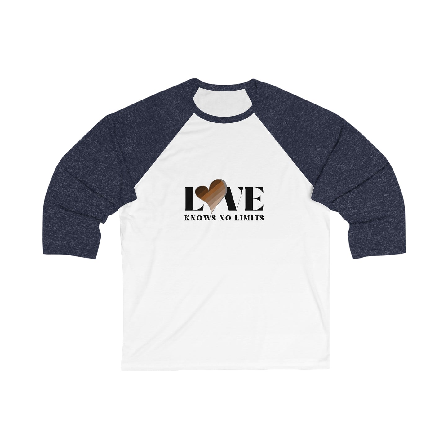 Love Knows No Limits Unisex 3\4 Sleeve Baseball Tee