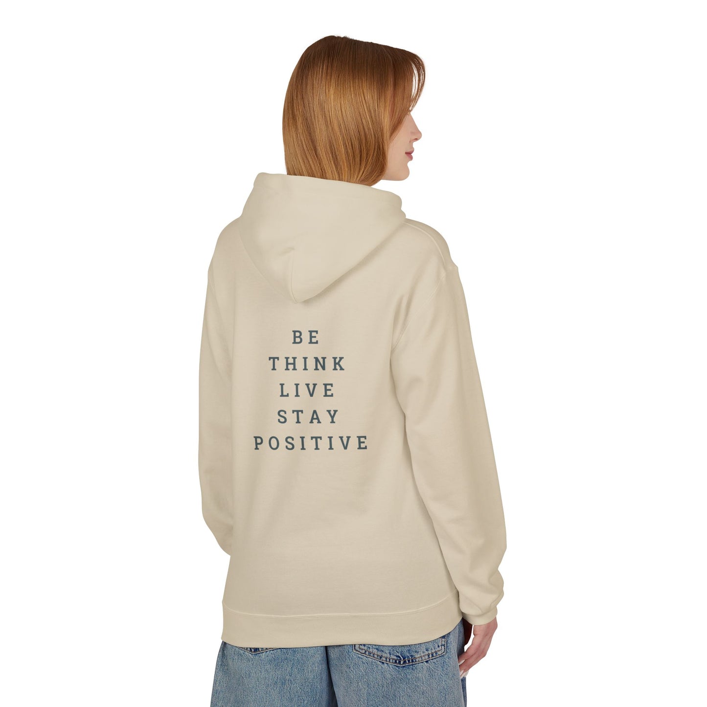 Positive Vibes Unisex Fleece Hoodie - Enjoy Life & Stay Positive