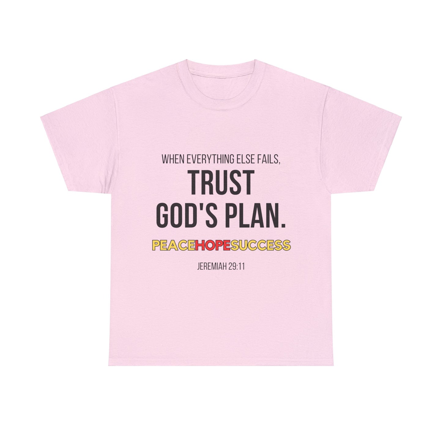 Trust God's Plan Unisex Heavy Cotton Tee