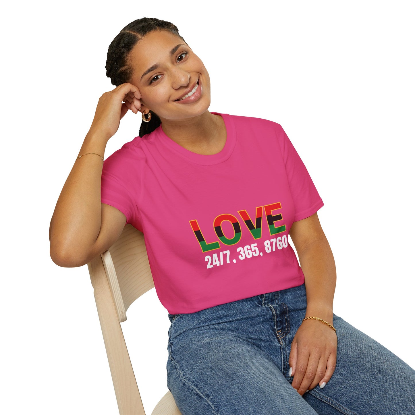 Love All Year Unisex Softstyle T-Shirt | Casual Wear, Gift for Her, Gift for Him, Love Shirt, Everyday Outfit