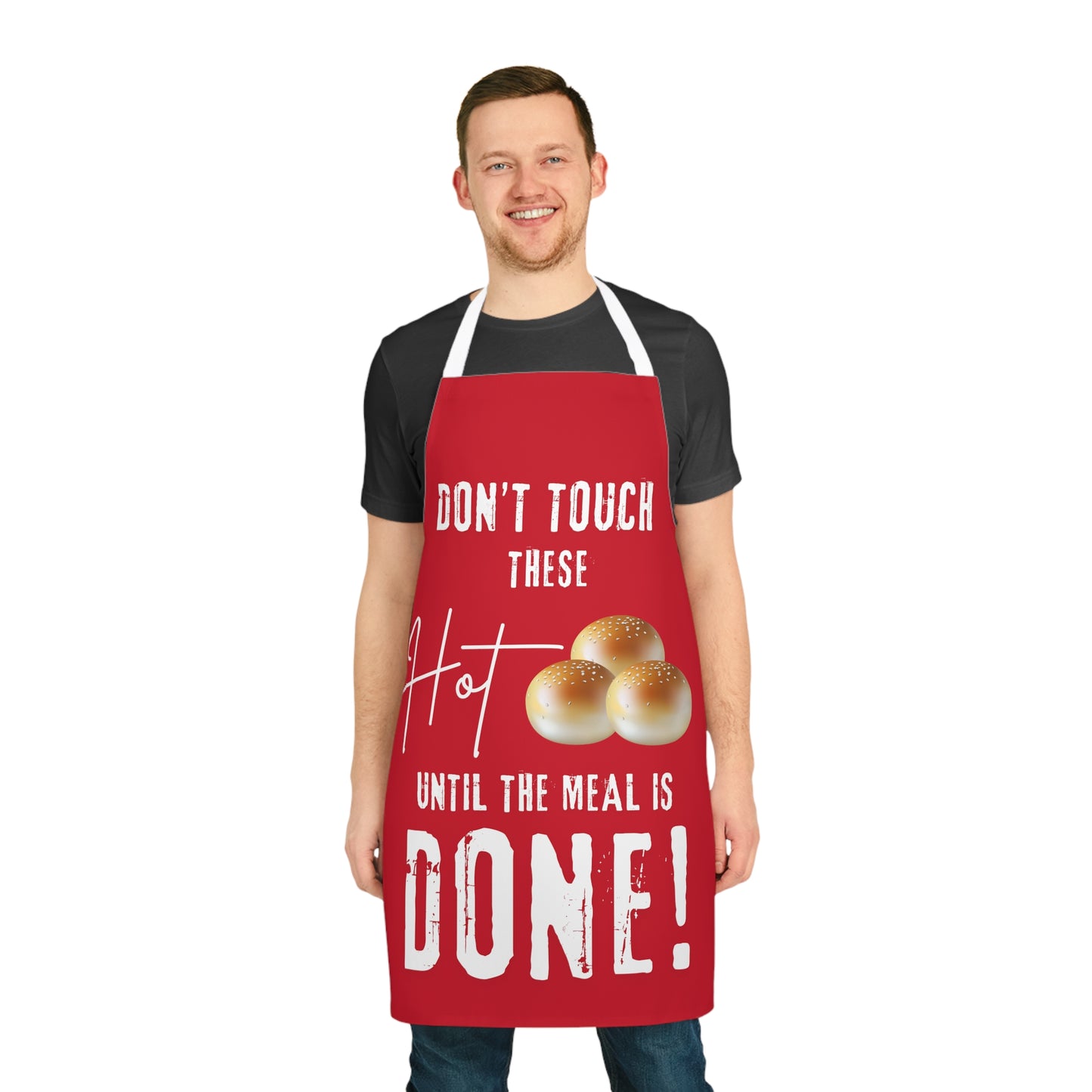 Hot Buns Apron, 5-Color Straps (AOP)