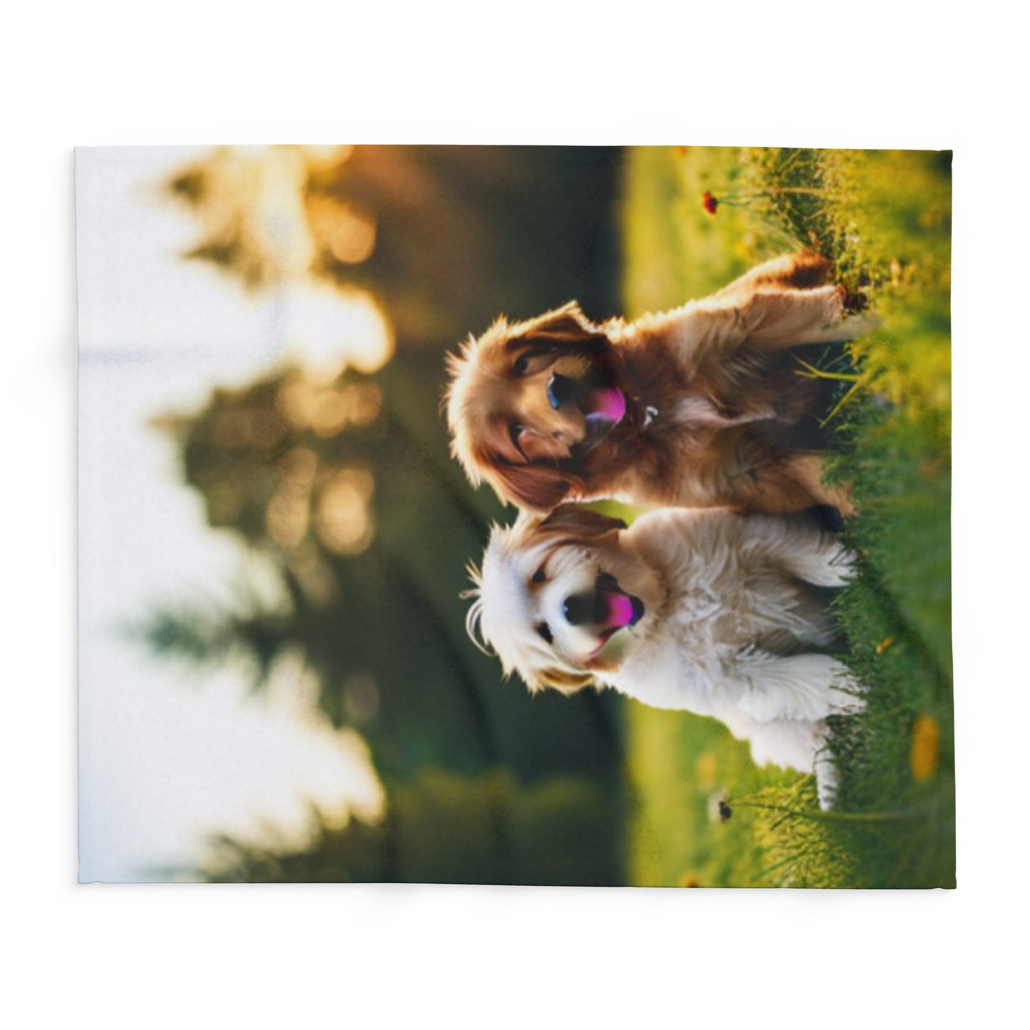 Cute Puppies Arctic Fleece Blanket