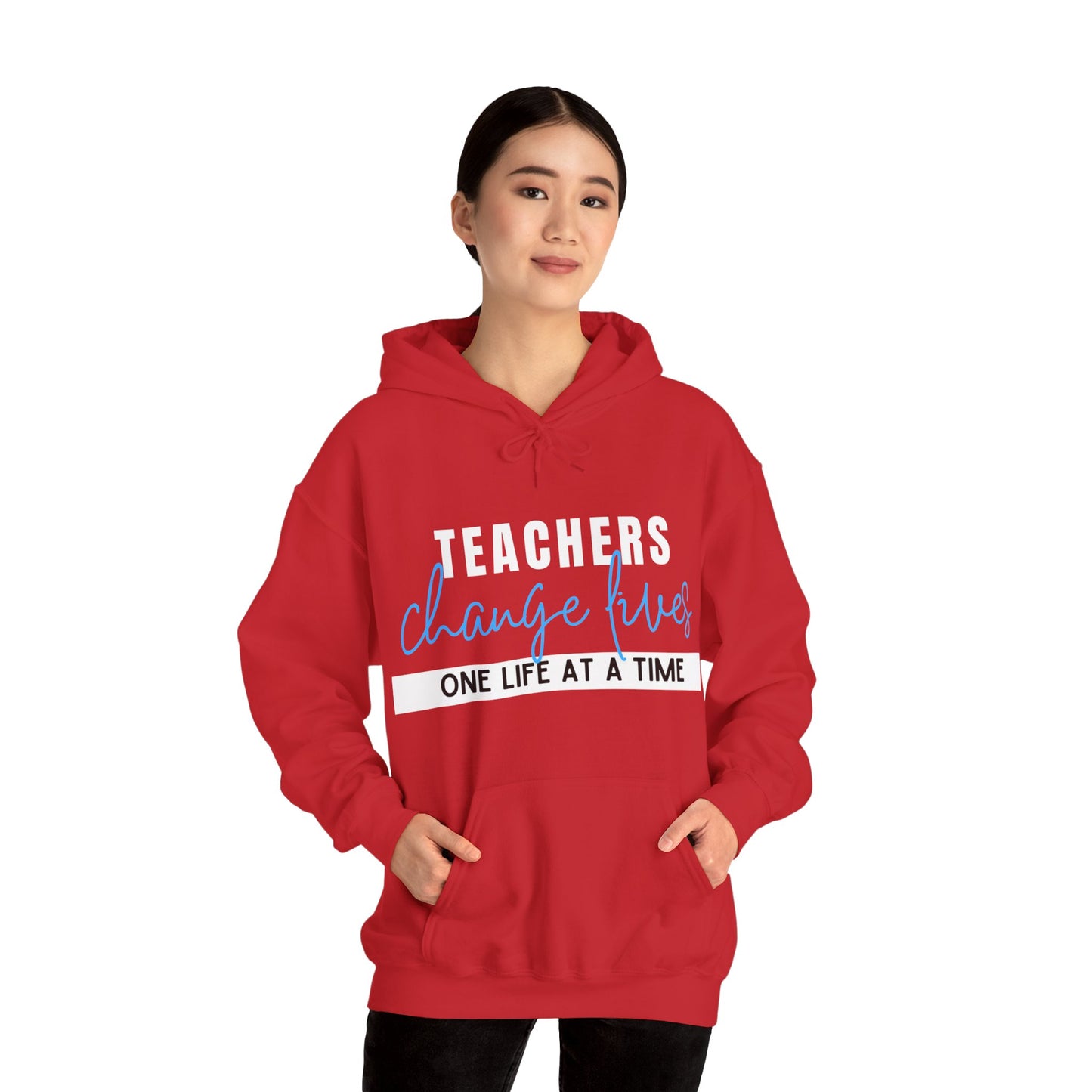 Teachers Change Lives Unisex Heavy Blend™ Hooded Sweatshirt