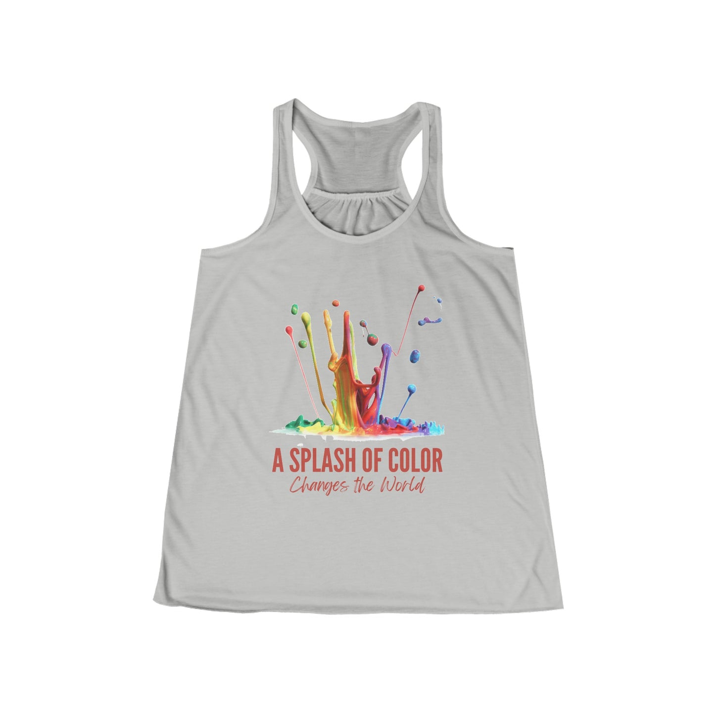 A Splash of Color Women's Flowy Racerback Tank