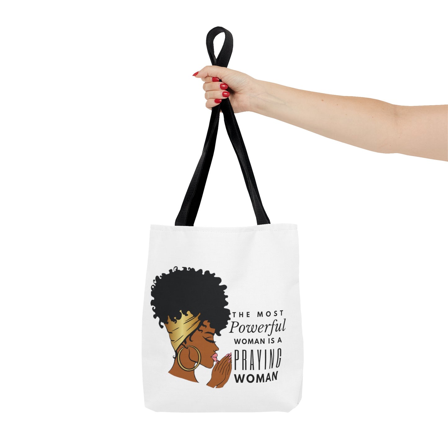 Praying Woman Tote Bag (AOP)