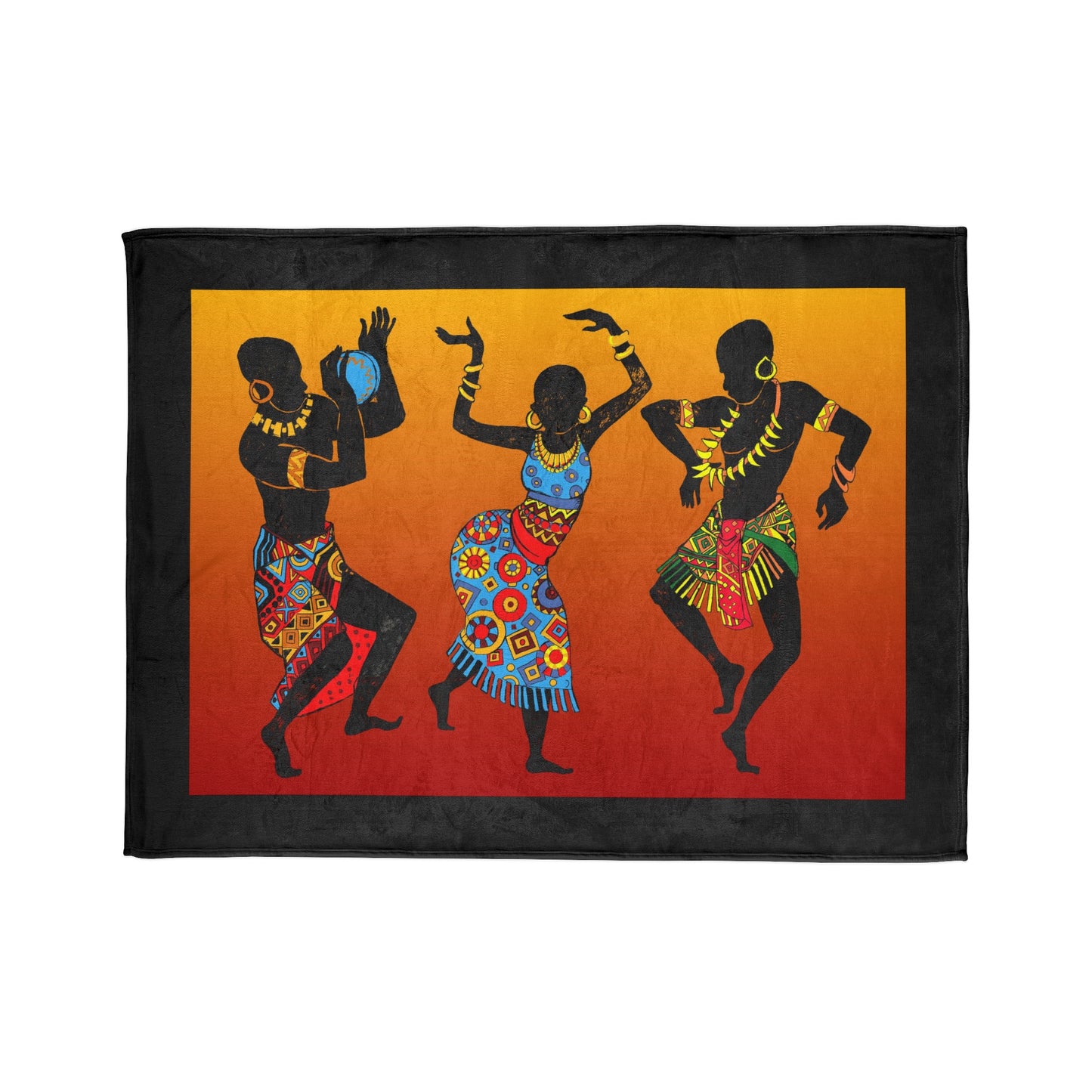 African Dancer Soft Polyester Blanket