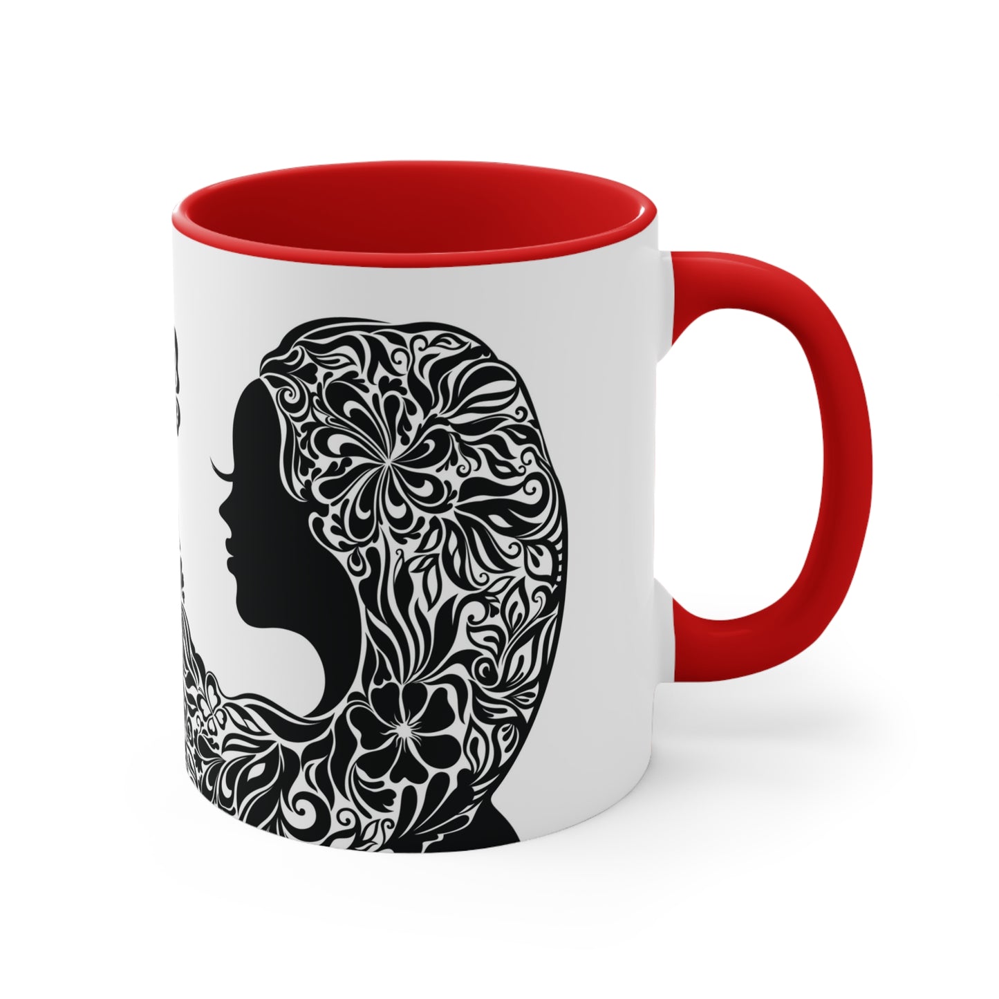 Black Butterfly Accent Coffee Mug, 11oz