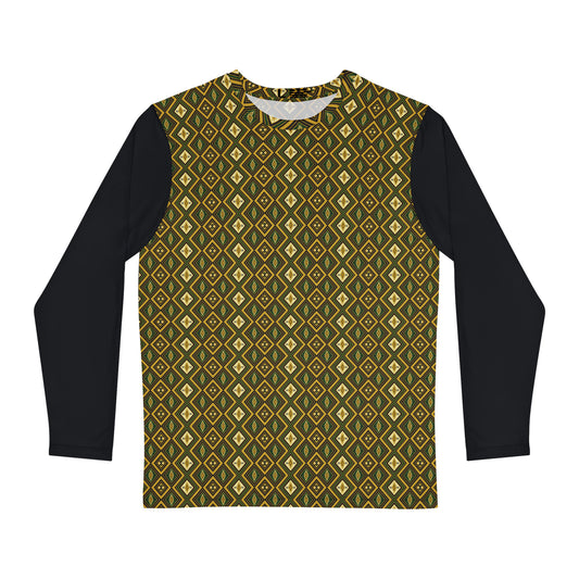 Kente Print Long Sleeve Shirt (AOP)