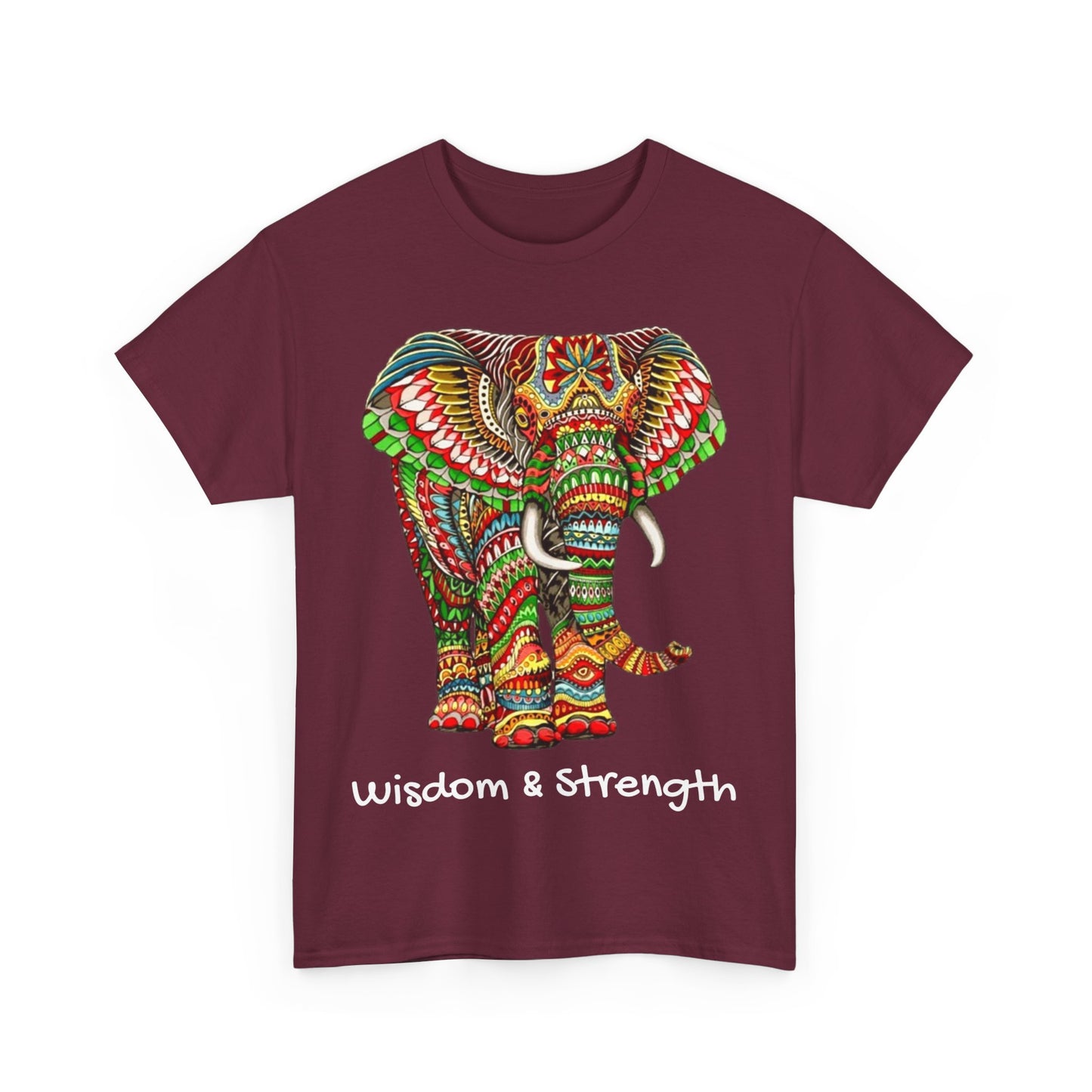 Colored Elephant Unisex Heavy Cotton Tee