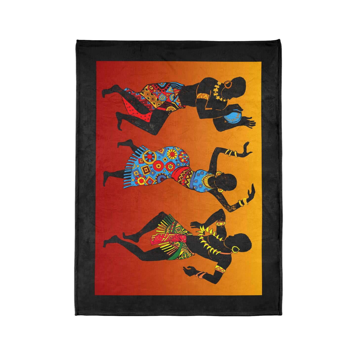 African Dancer Soft Polyester Blanket