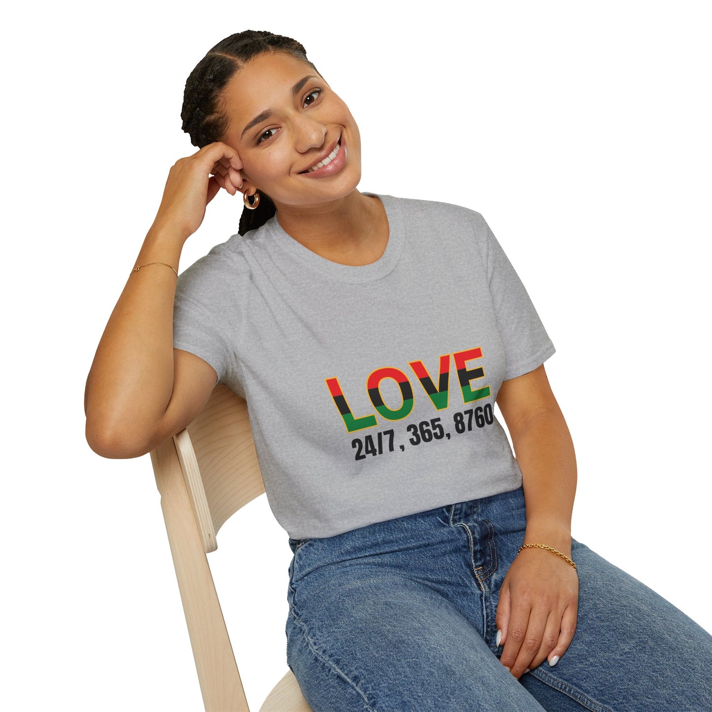 Love All Year Unisex Softstyle T-Shirt | Casual Wear, Gift for Her, Gift for Him, Love Shirt, Everyday Outfit