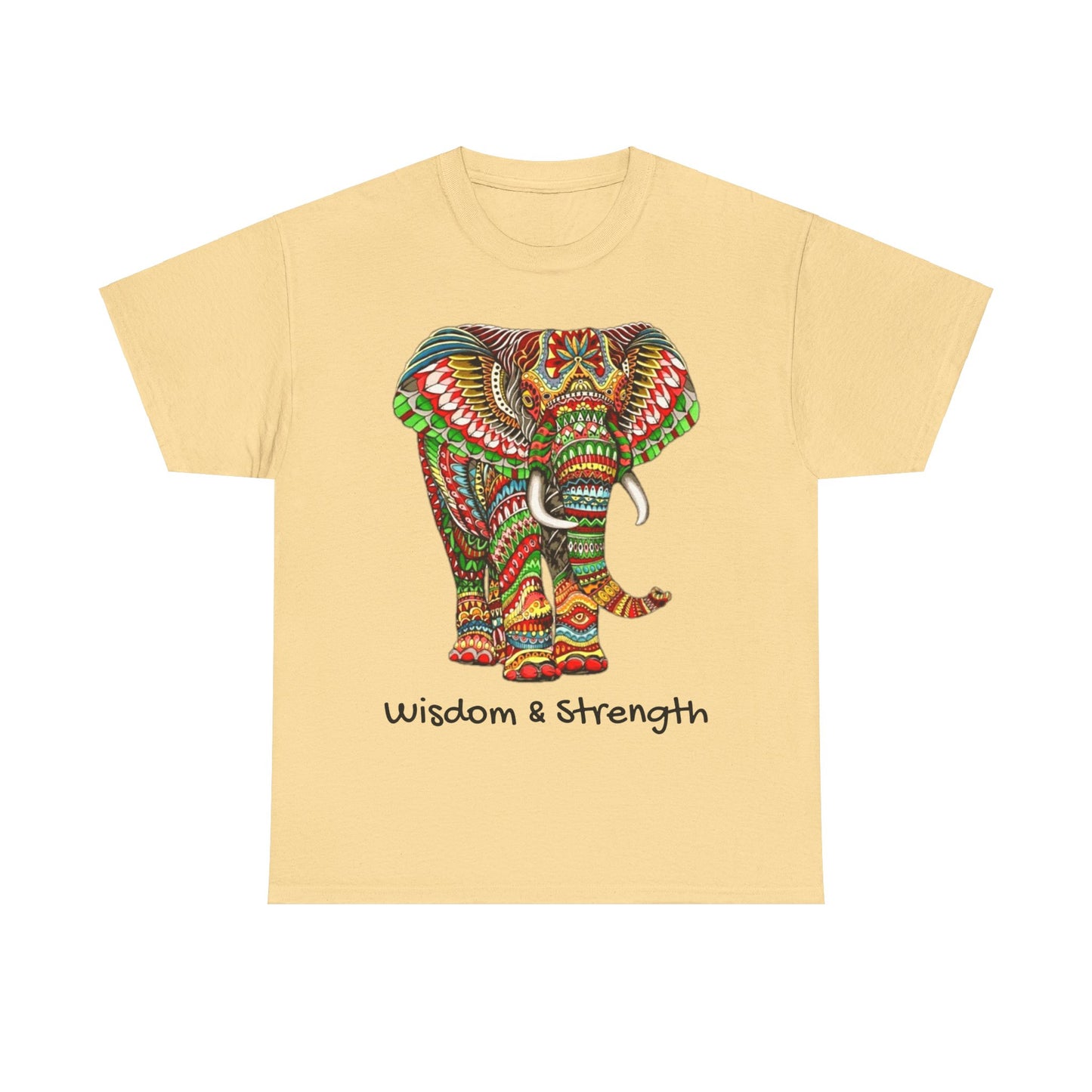 Colored Elephant Unisex Heavy Cotton Tee