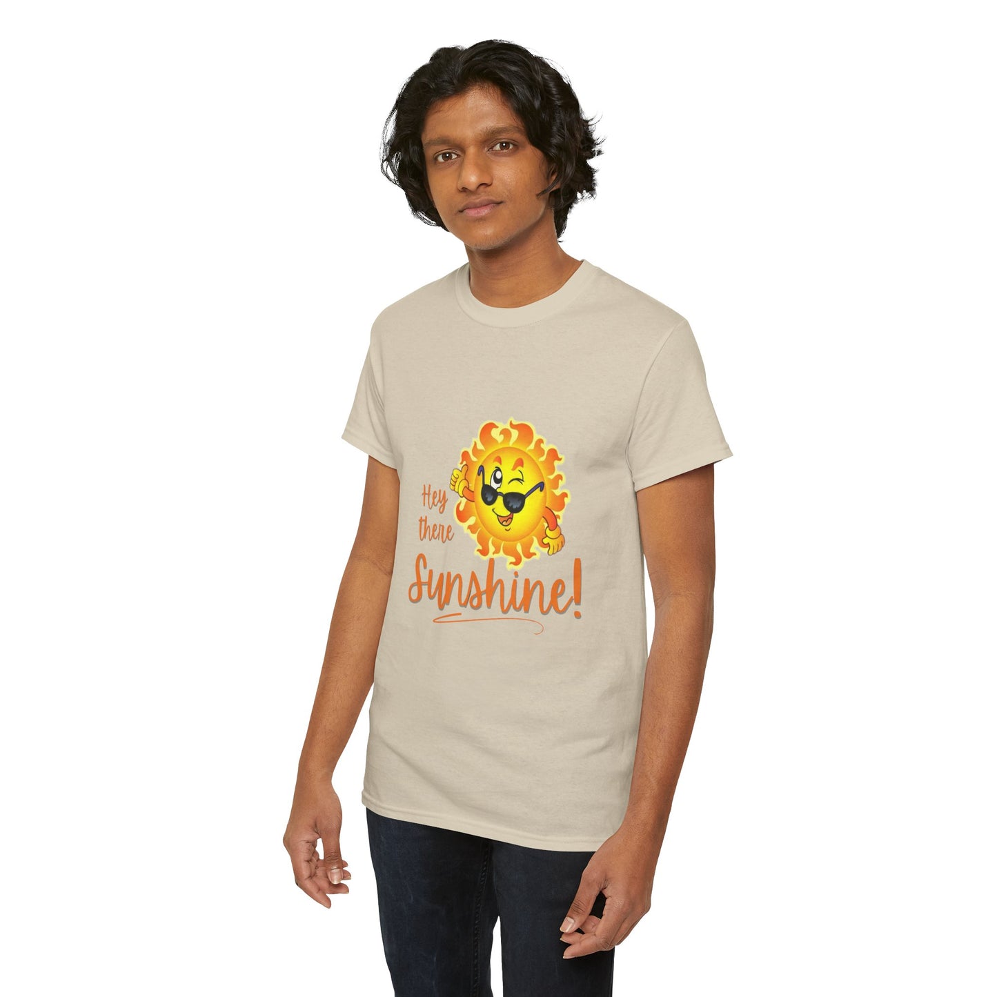 Hey Sunshine Unisex Heavy Cotton Tee