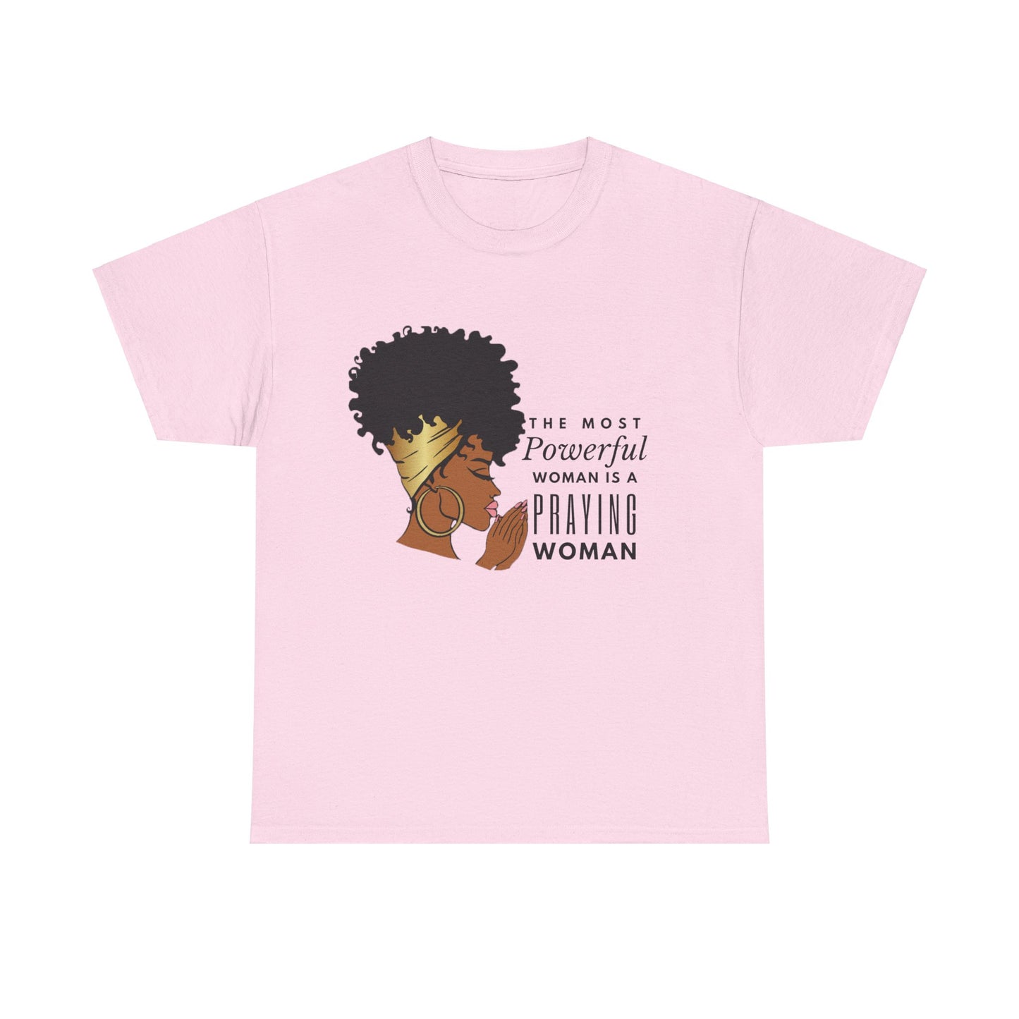 Praying Woman Unisex Heavy Cotton Tee