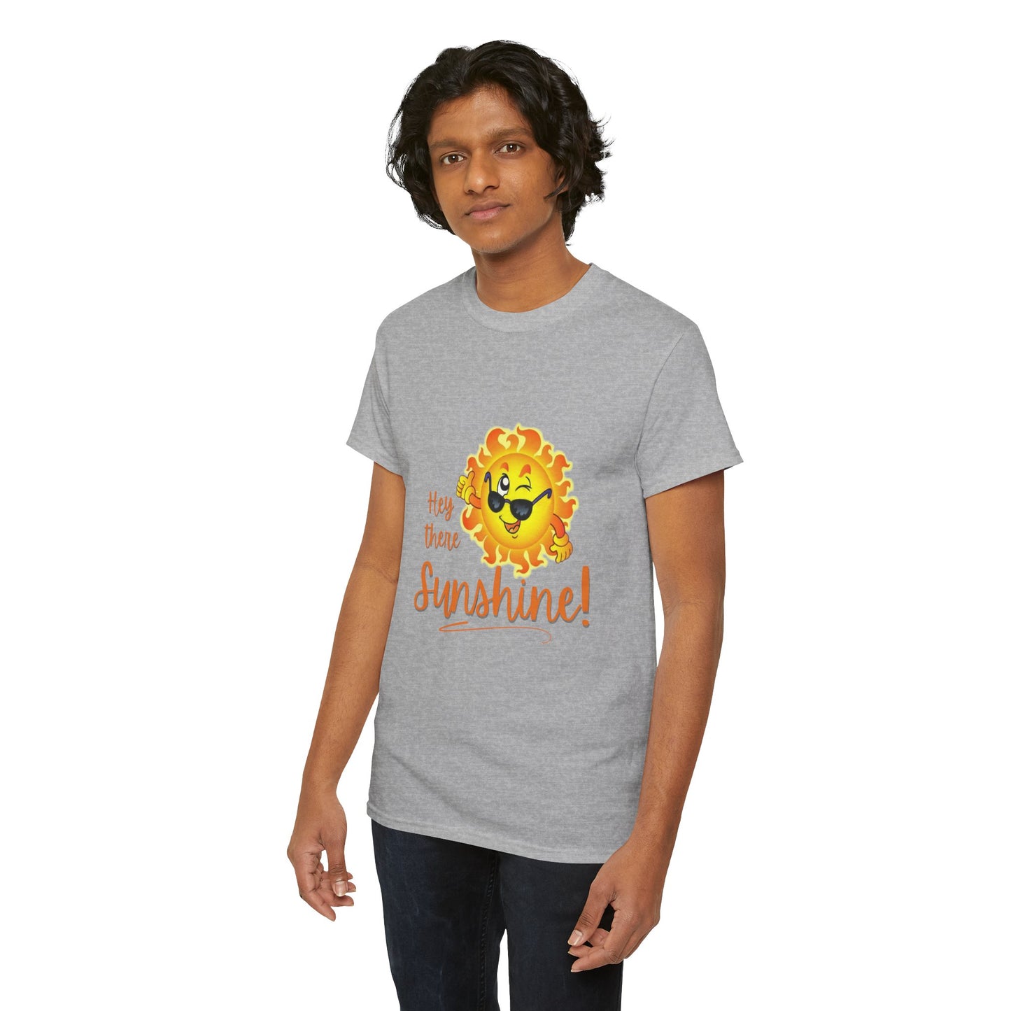 Hey Sunshine Unisex Heavy Cotton Tee