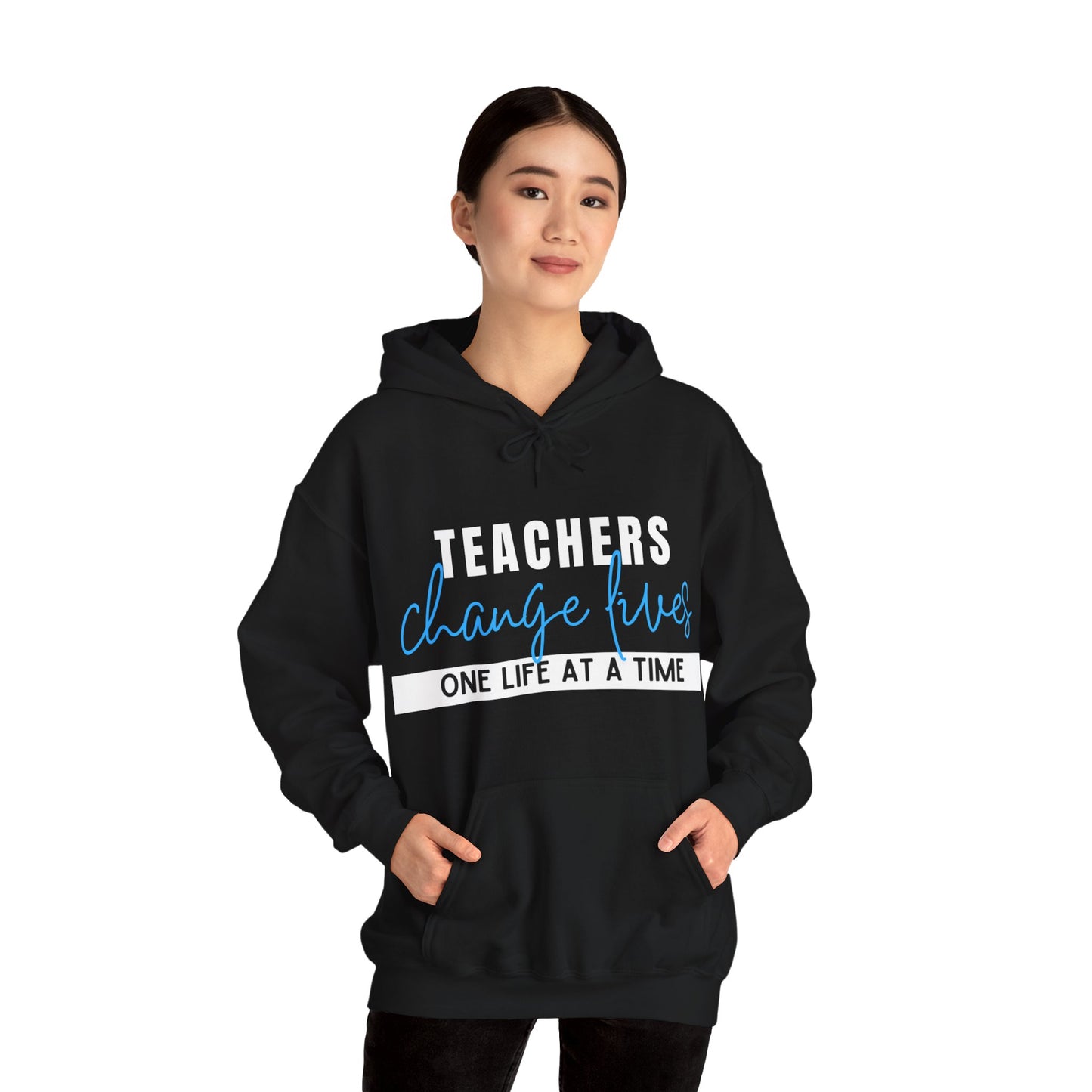 Teachers Change Lives Unisex Heavy Blend™ Hooded Sweatshirt