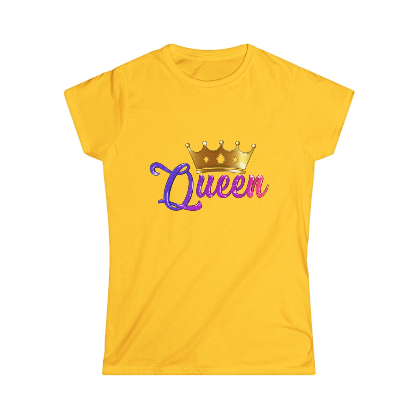 Queen Crown Women's Softstyle Tee - Celebrate Your Royalty