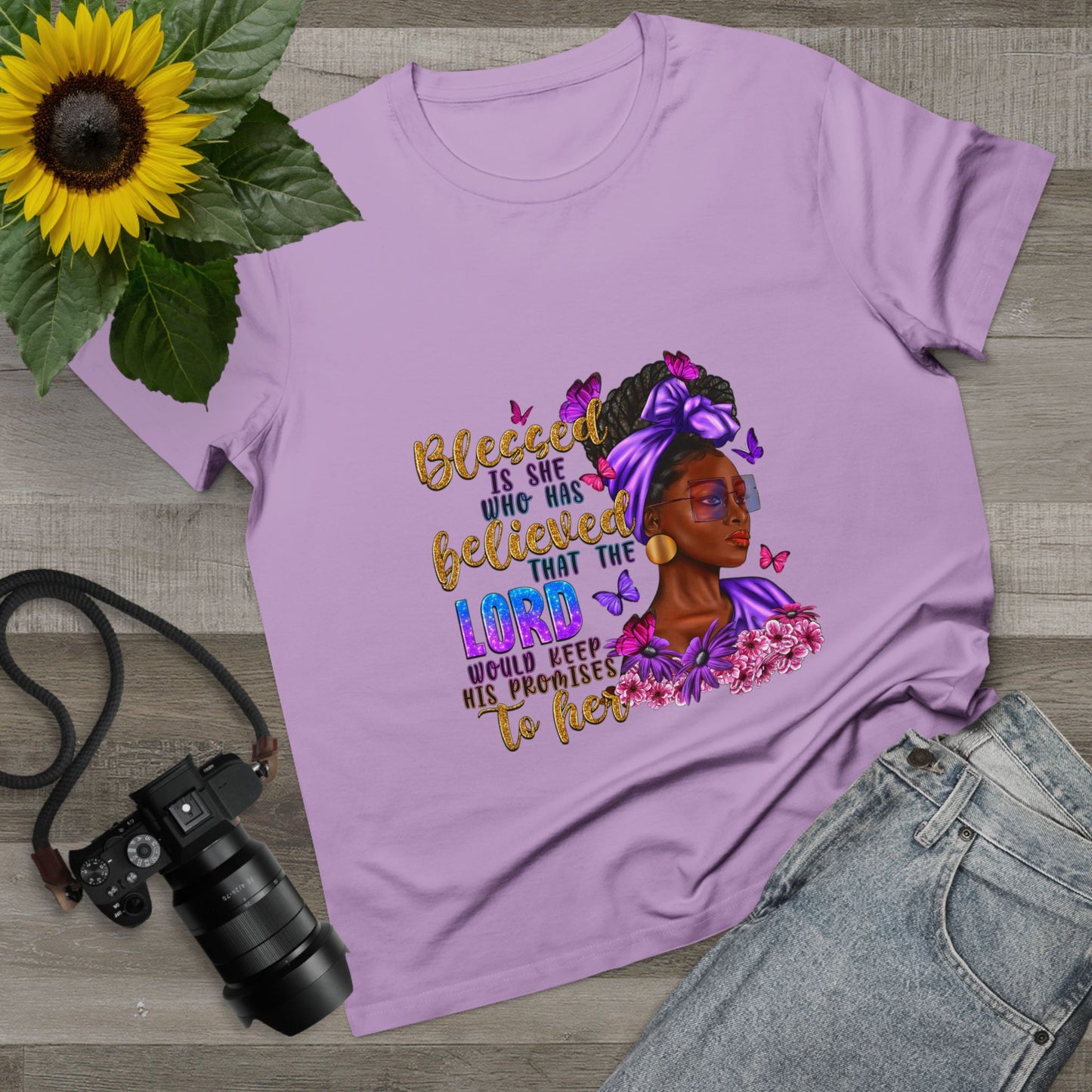 Inspirational Women’s Maple Tee - Blessed is She Design