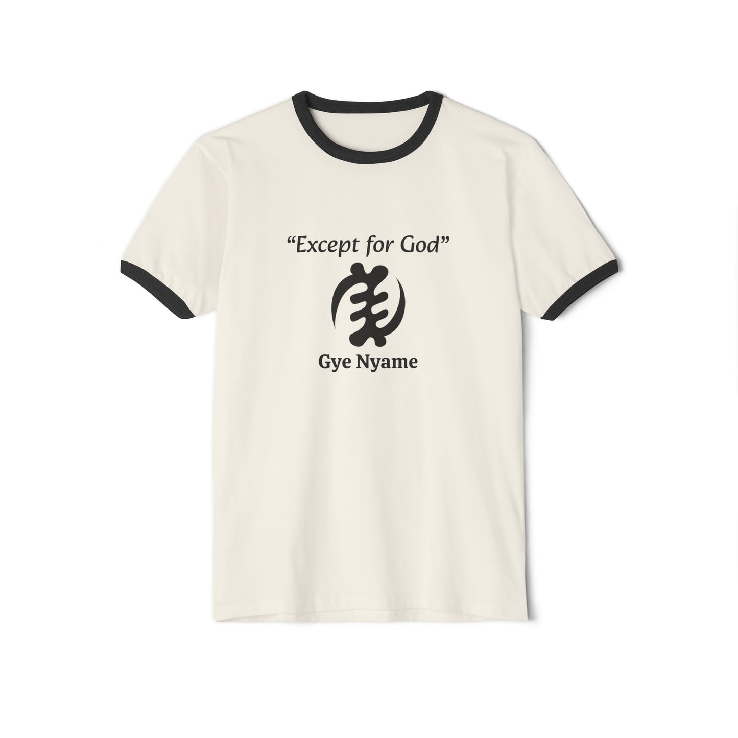 Gye Nyame Unisex Cotton Ringer T-Shirt