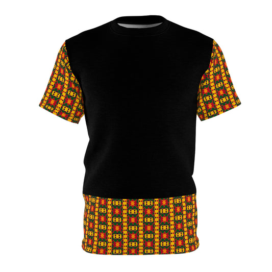 Kente Print Unisex Cut & Sew Tee (AOP)