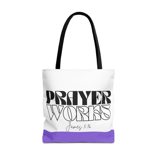 Prayer Works Tote Bag (AOP)