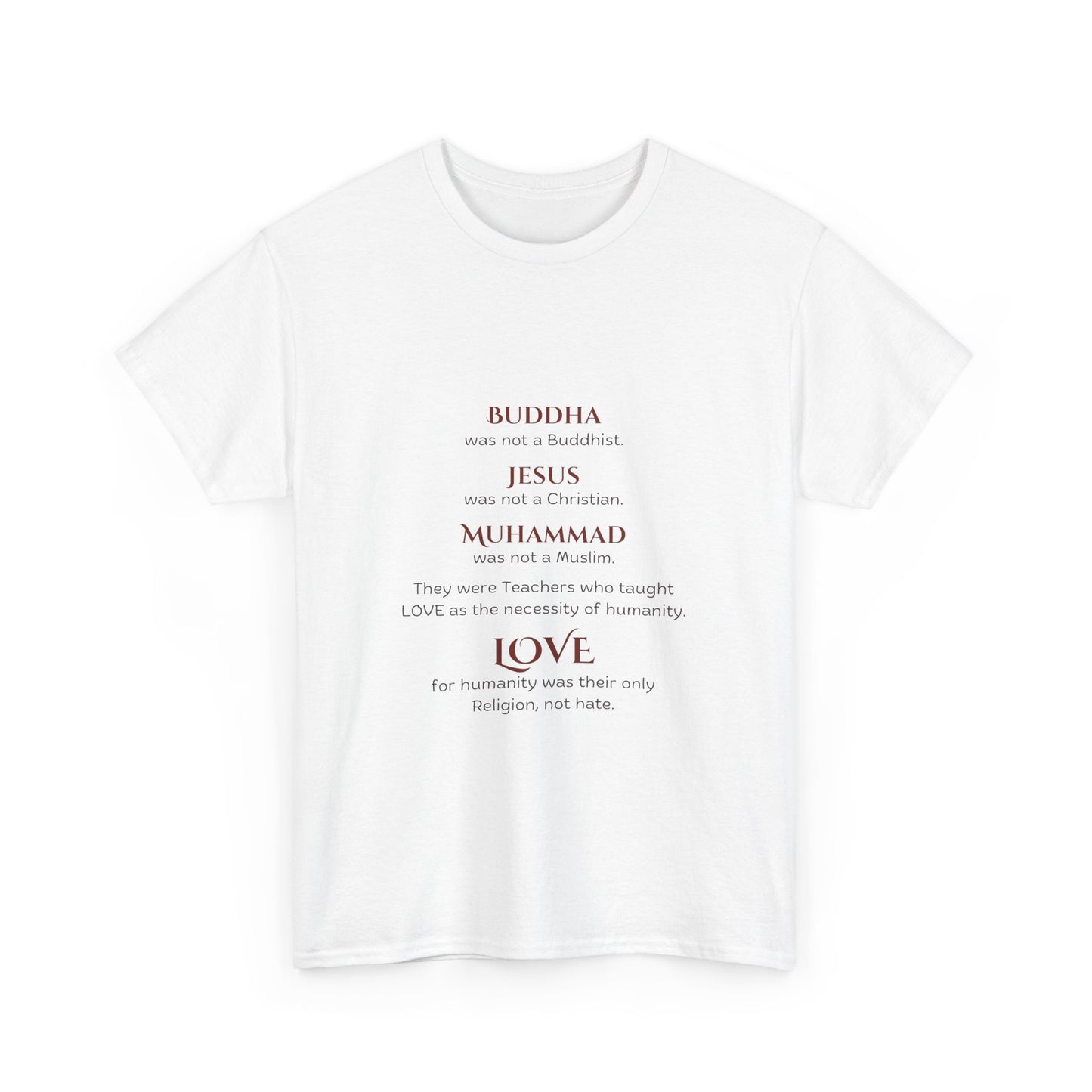 Love is Our Religion Unisex Heavy Cotton Tee