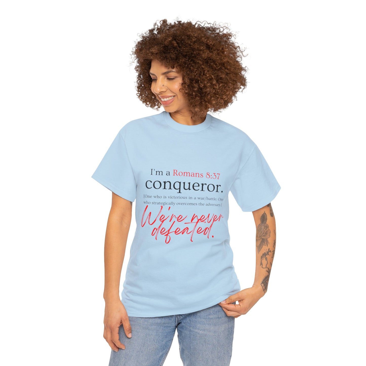 More than a Conqueror Unisex Heavy Cotton Tee