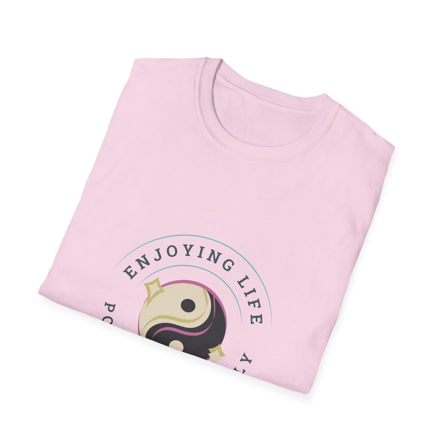 Positive Vibes Unisex Softstyle T-Shirt - Enjoying Life & Stay Positive Design