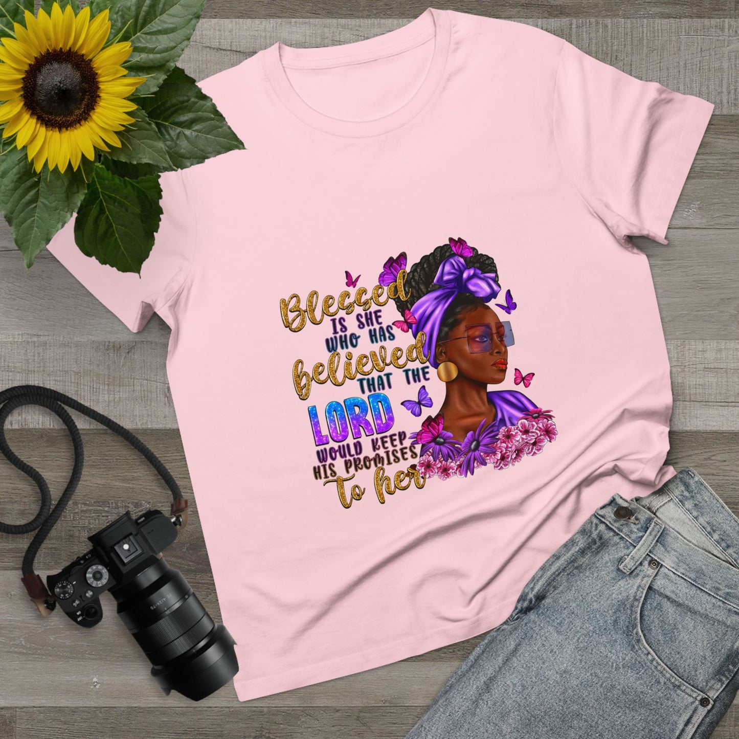 Inspirational Women’s Maple Tee - Blessed is She Design