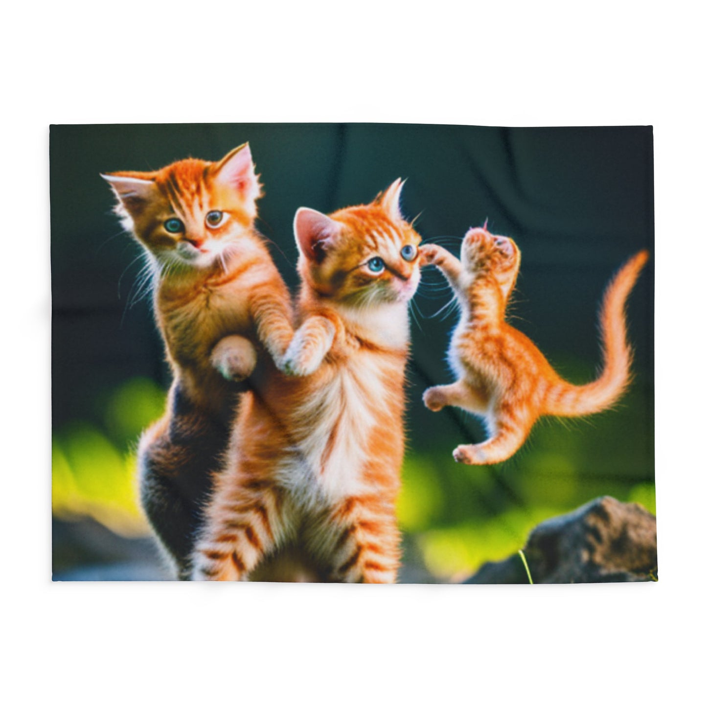 Playful Kittens Arctic Fleece Blanket