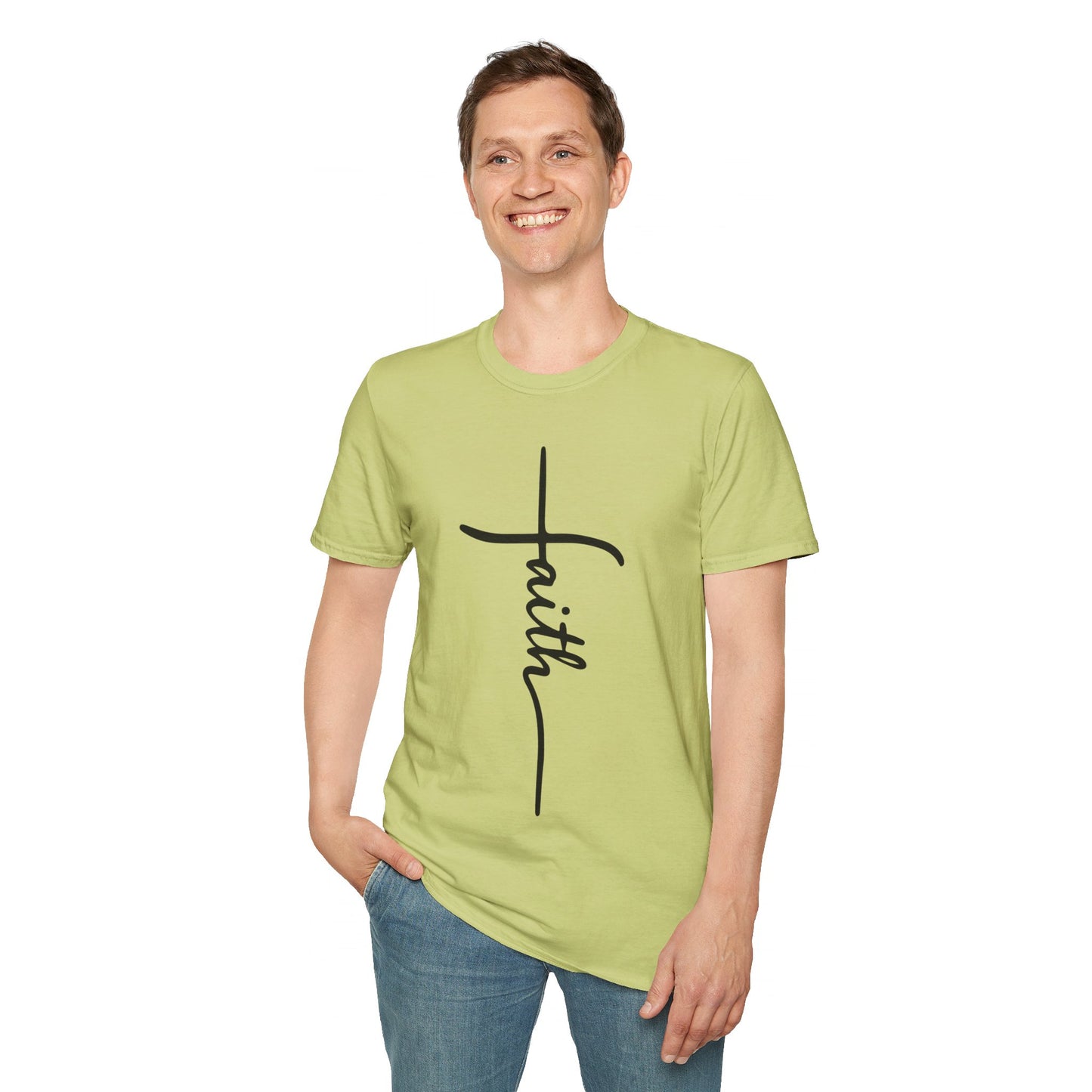 Faith Cross Unisex Softstyle T-Shirt