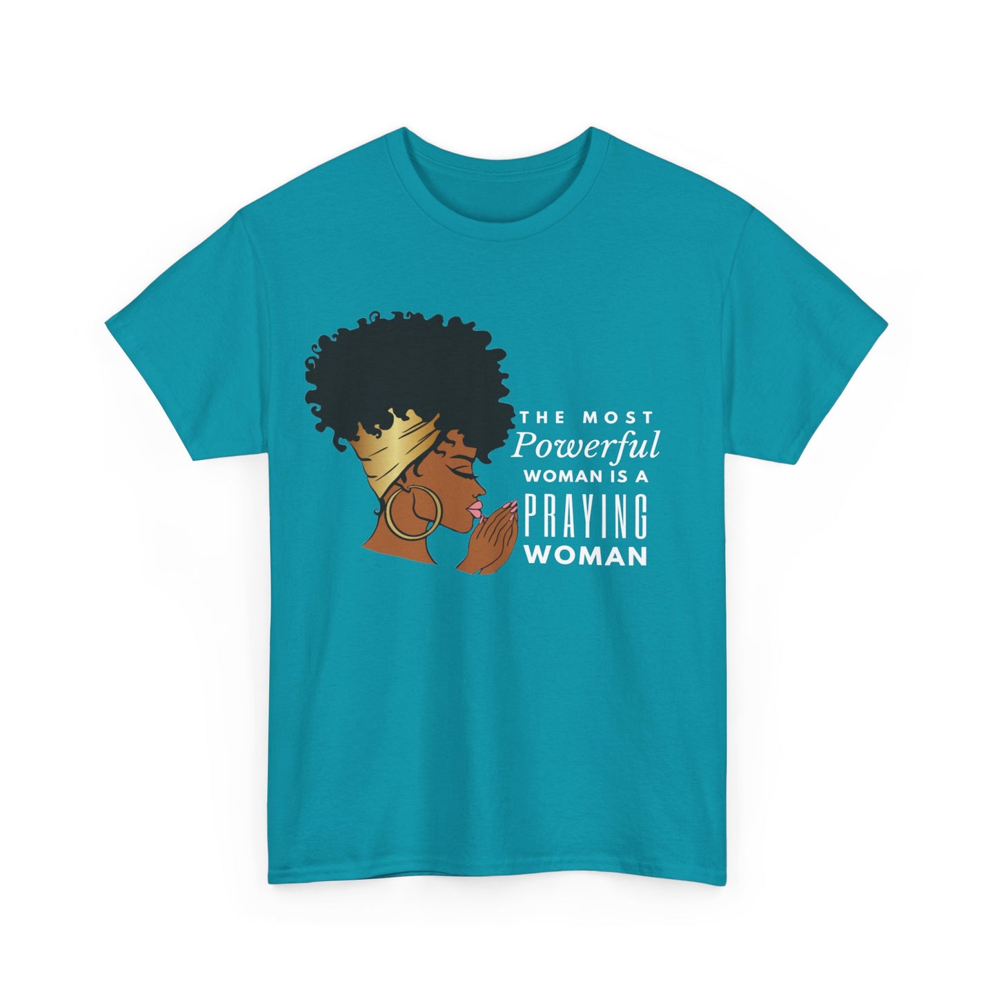 Praying Woman Unisex Heavy Cotton Tee