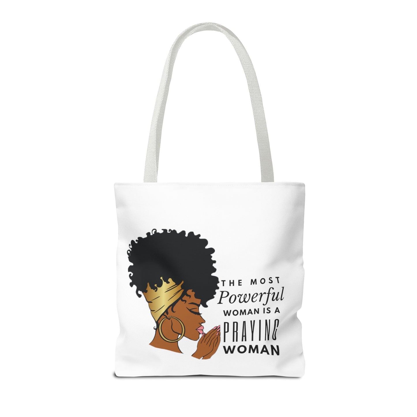 Praying Woman Tote Bag (AOP)