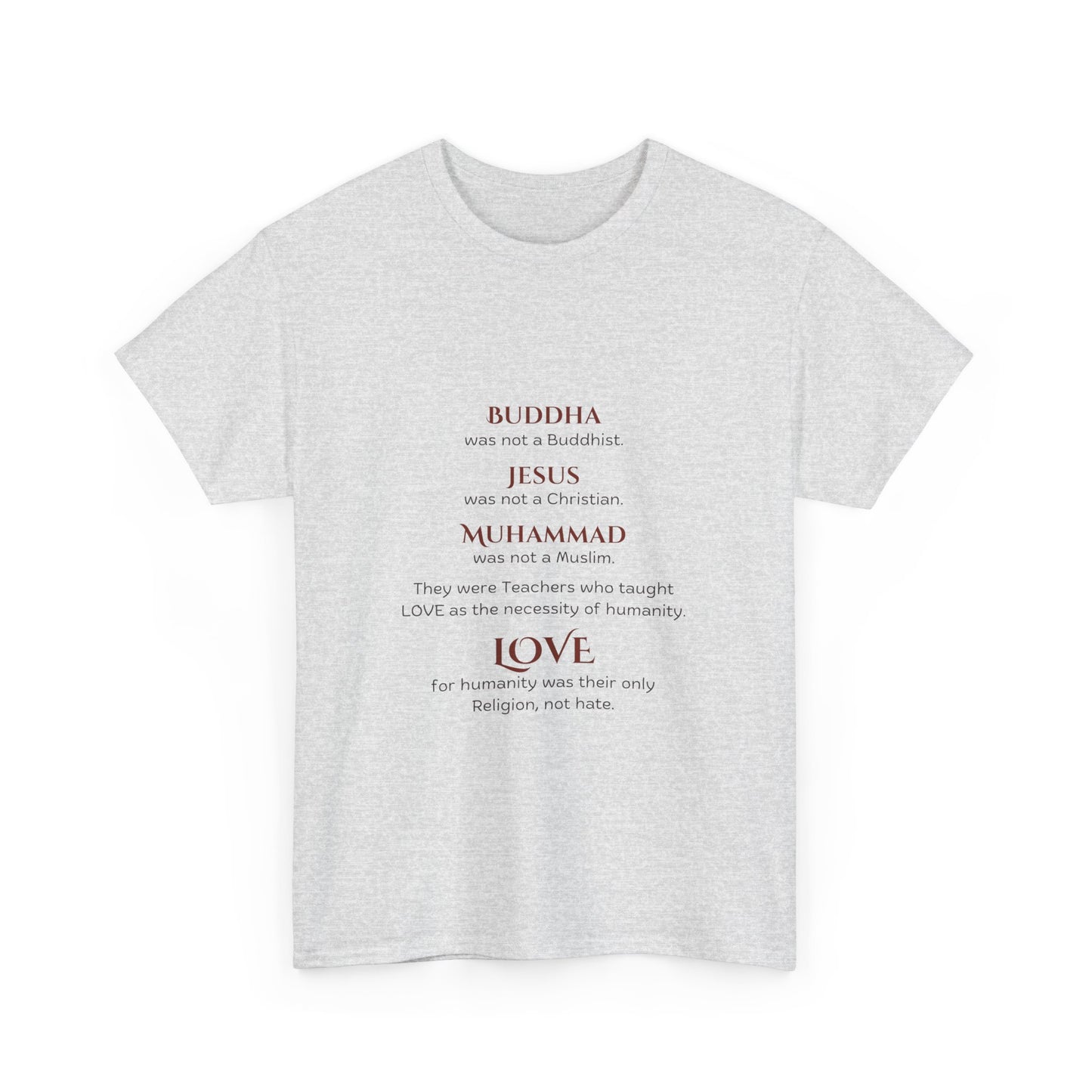 Love is Our Religion Unisex Heavy Cotton Tee