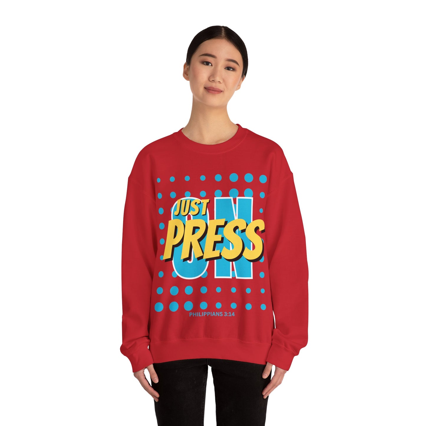 Just Press On Unisex Heavy Blend™ Crewneck Sweatshirt