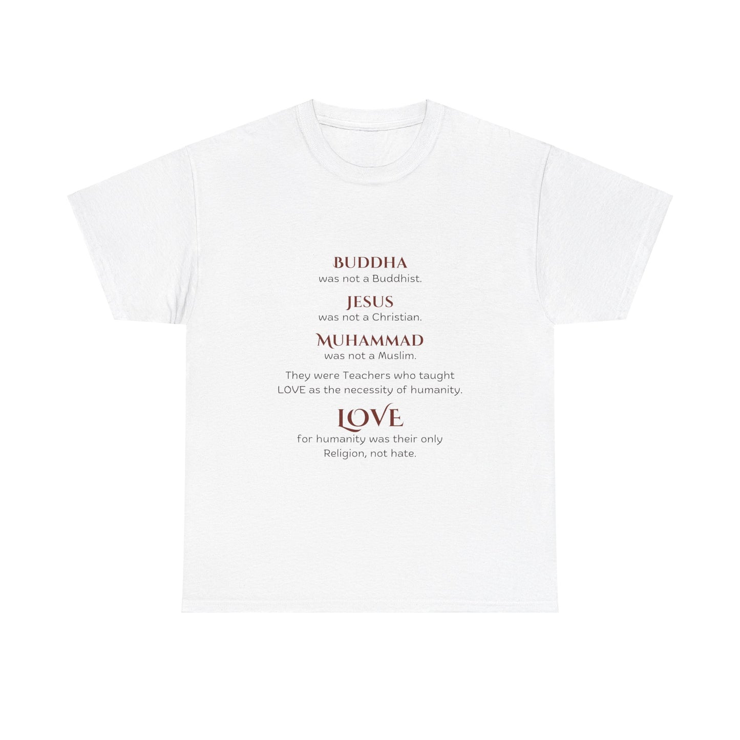 Love is Our Religion Unisex Heavy Cotton Tee