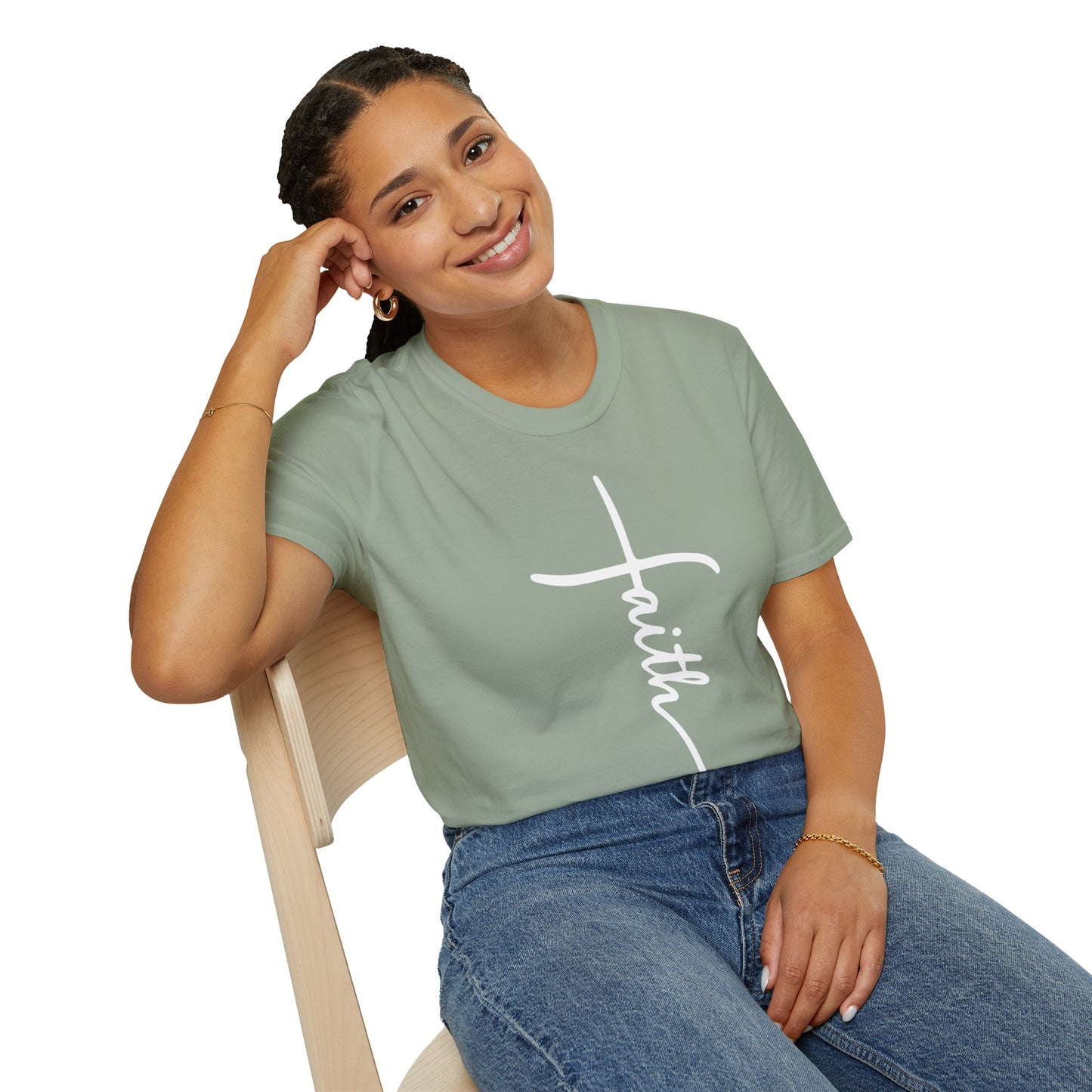 Faith Cross Unisex Softstyle T-Shirt