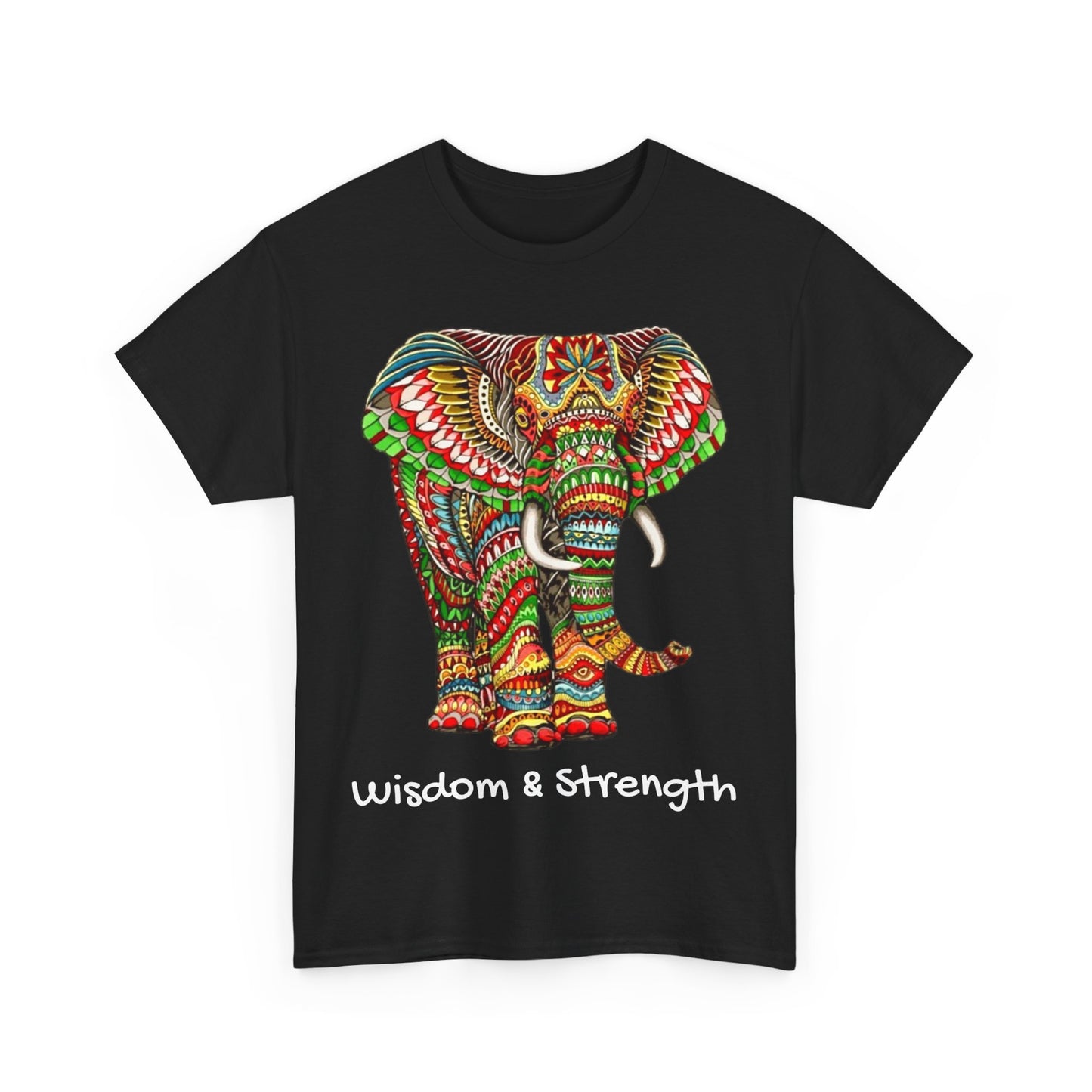 Colored Elephant Unisex Heavy Cotton Tee