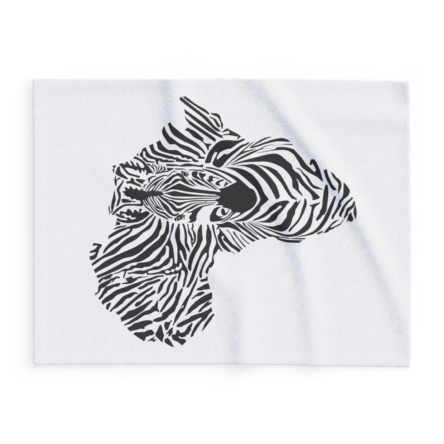 African Zebra Print Arctic Fleece Blanket