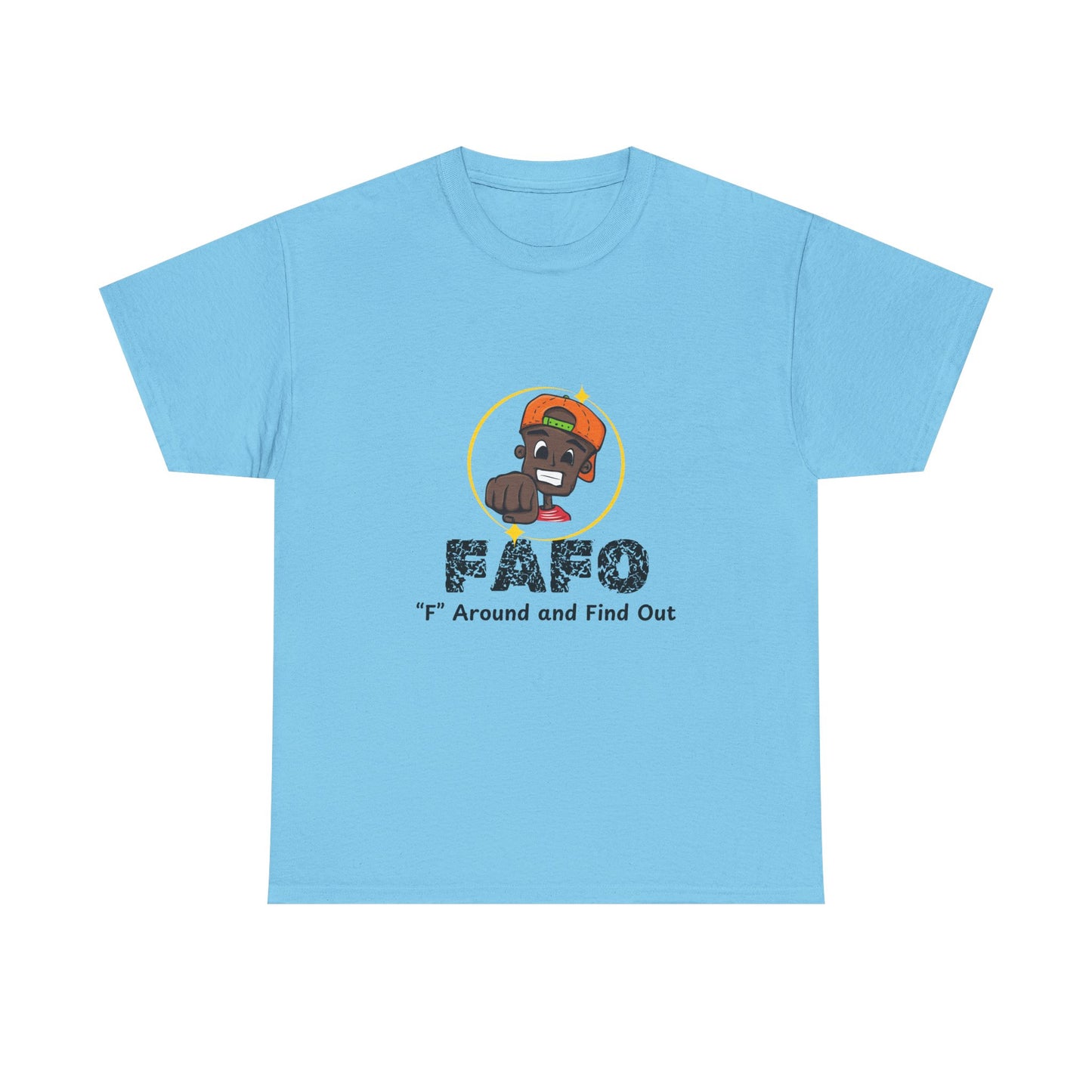 F.A.F.O. Unisex Heavy Cotton Tee - Casual Graphic T-Shirt for Fun Expression
