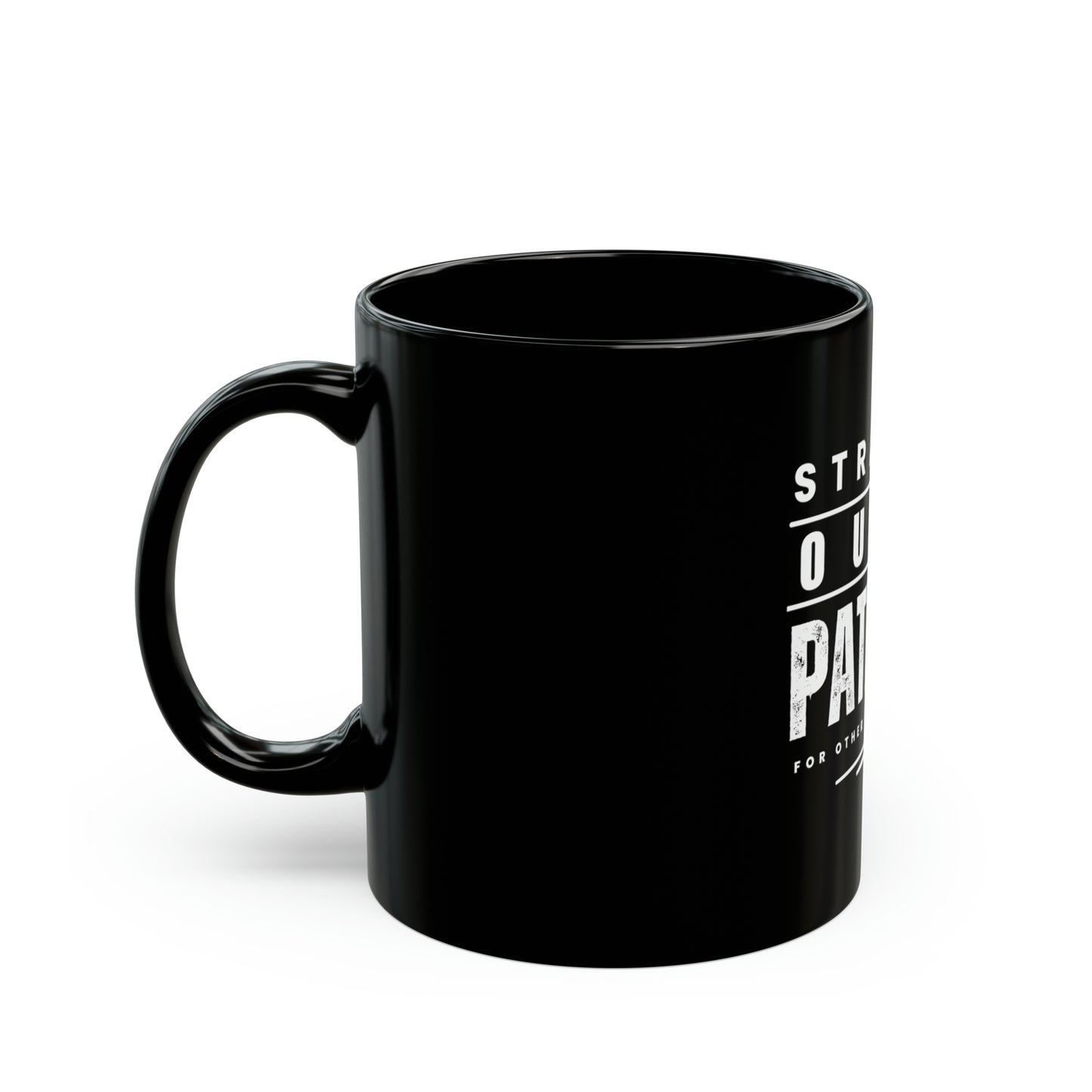 Outta Patience Black Mug (11oz, 15oz)