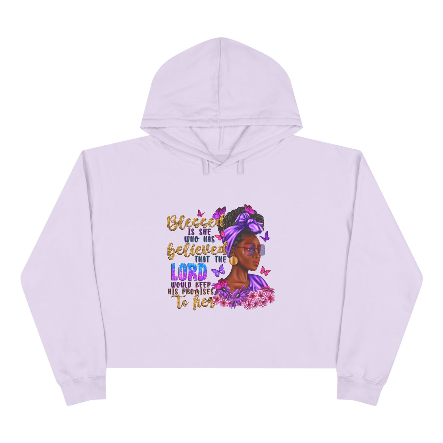 Blessed Woman Crop Hoodie
