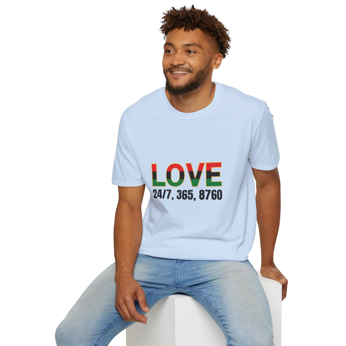 Love All Year Unisex Softstyle T-Shirt | Casual Wear, Gift for Her, Gift for Him, Love Shirt, Everyday Outfit