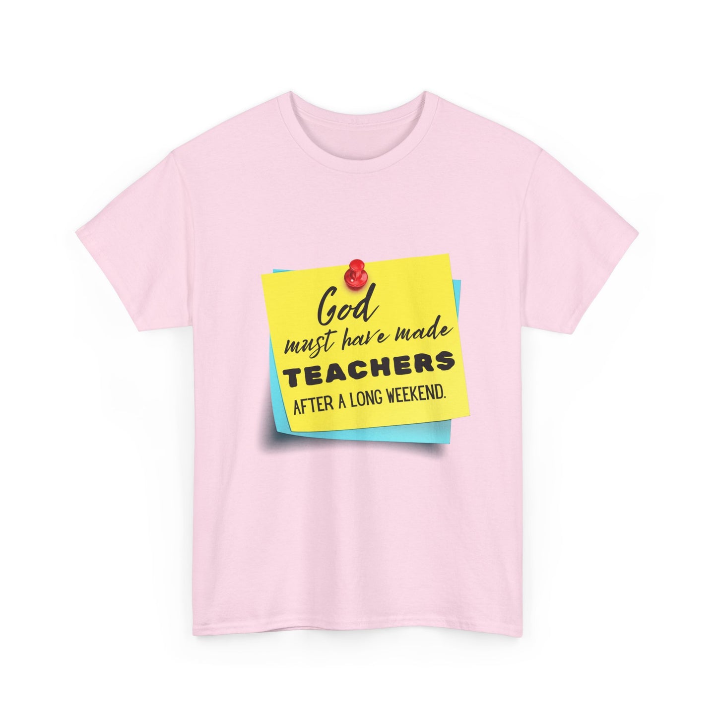 Teacher Series - God Made Teachers Unisex Heavy Cotton Tee